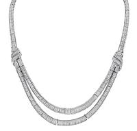Estate 20.00ct Diamond Platinum Necklace