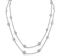 Estate 22.67ct Diamond By The Yard Necklace