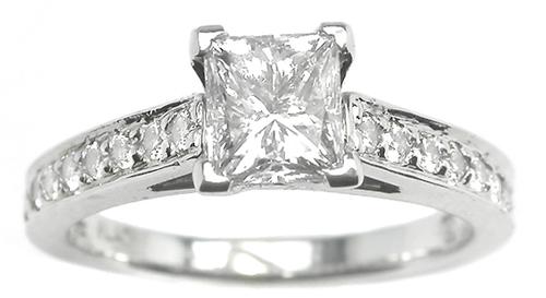 Vintage Engagement Ring GIA Certified Diamond 0.75ct. 