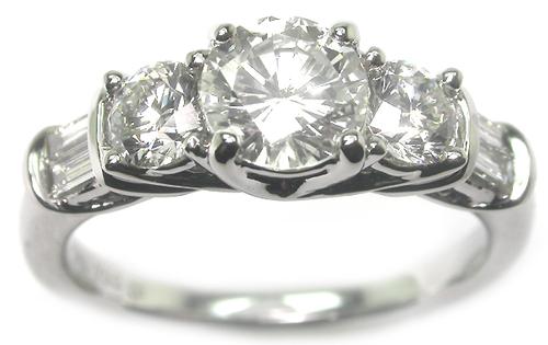 GIA Certified Diamond White Gold Engagement Ring