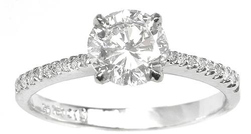 Engagment Ring GIA Certified 0.96ct. Diamond