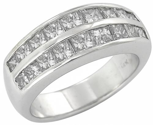 Princess Cut Diamond 14k White Gold Ring