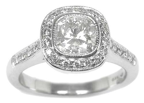 1.00ct Diamond 18k White Gold Engagement Ring