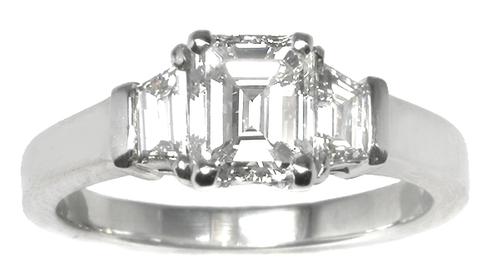 Vintage Plat. Engagement Ring GIA Cert. Diamond