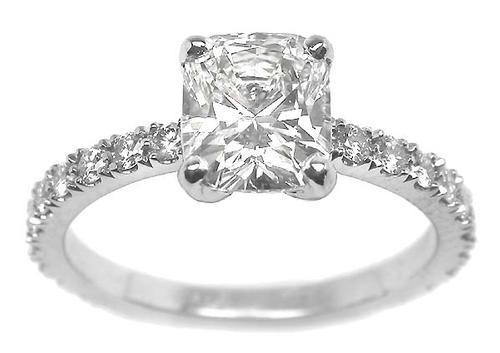 Diamond Platinum Engagement Ring GIA Certified