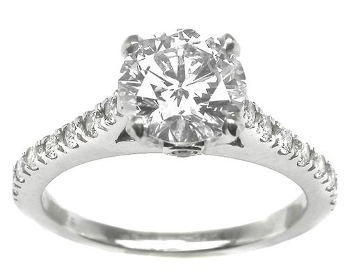 GIA Certified Diamond Platinum Engagement Ring