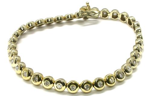 1.44ct Diamond 14k Gold Tennis Bracelet