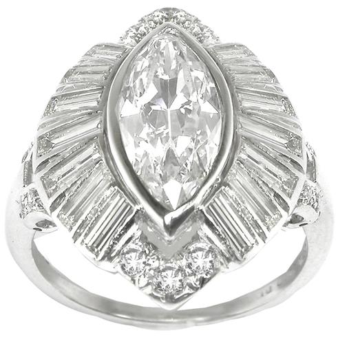 1.75 carat deals marquise diamond ring