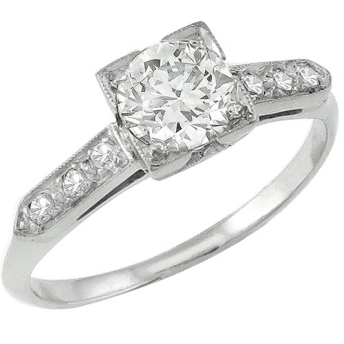 Antique 0.50ct Diamond Engagement Ring 