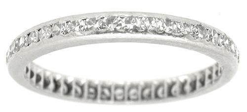 1960s 0.75ct Diamond Eternity Platinum  Wedding Band