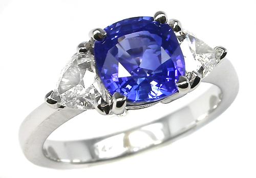 Sapphire Diamond Engagement Ring