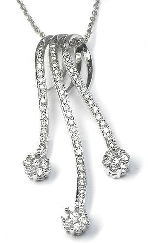 18ct Gold Champagne Diamond Slider Necklace | Trouvai