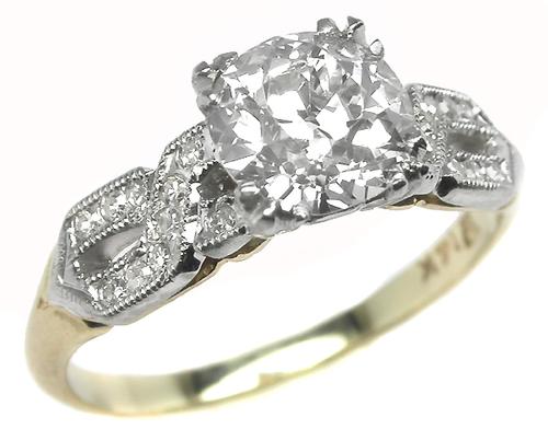 Antique 18k Gold Engagement Ring
