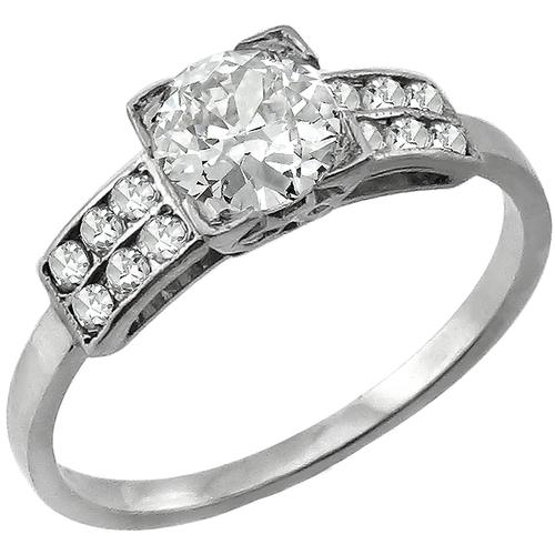 0.75ct Old Diamond Engagement Ring 