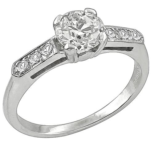 Estate 0.80ct Diamond Engagement Ring 