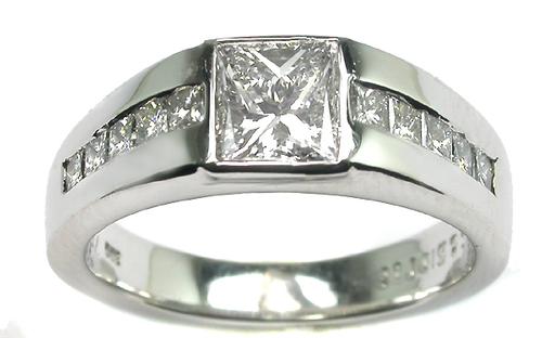 GIA Certified 1.02ct. Princess Cut Diamond Ring