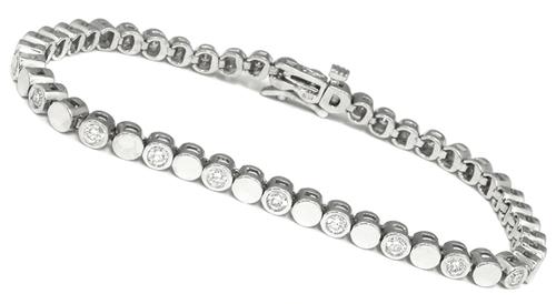 1.20ct Diamond 14k White Gold Bracelet