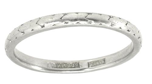 Edwardian Platinum Wedding Band