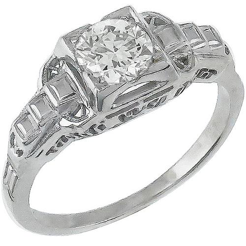 0.53ct Diamond Gold Engagement Ring 