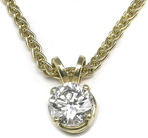 Diamond Solitaire Necklace