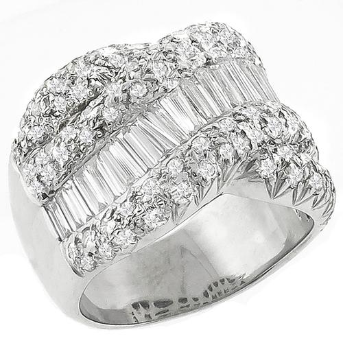 2.84ct Diamond Platinum Band 