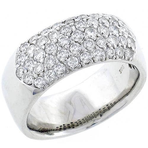 Estate 1.70ct  Round Cut Diamond 14k White Gold Ring 