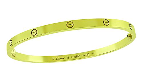 18k Yellow Gold Mini Love Bangle by Cartier