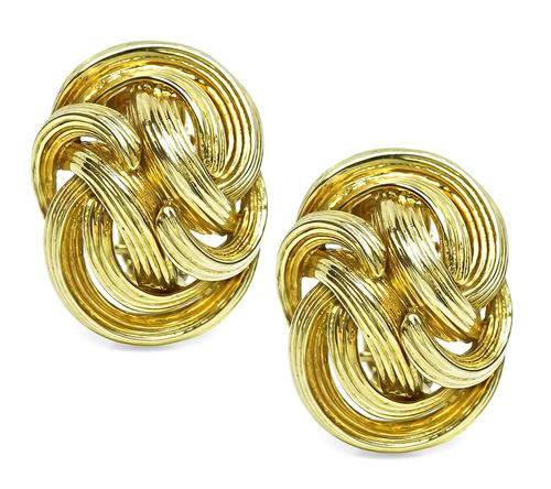 18k Yellow Gold Earrings by Tiffany & Co