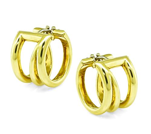 18k Yellow Gold Earrings by Tiffany & Co