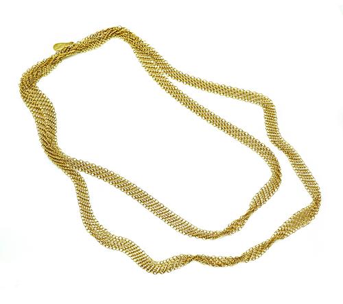 20k Yellow Gold Mesh Necklace by Tiffany & Co