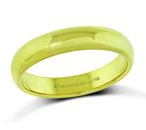 18k Yellow Gold Wedding Band by Tiffany & Co.