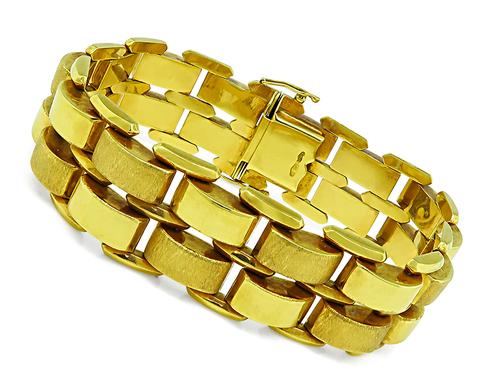 Vintage 18k Yellow Gold Bracelet