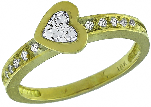 0.40ct diamond gold ring photo 1