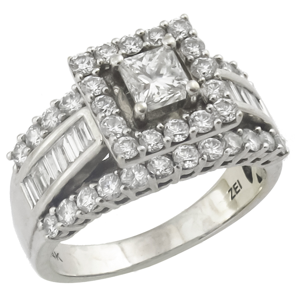 diamond 14k white gold ring 1