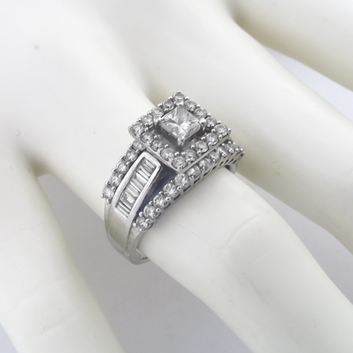 diamond 14k white gold ring 1