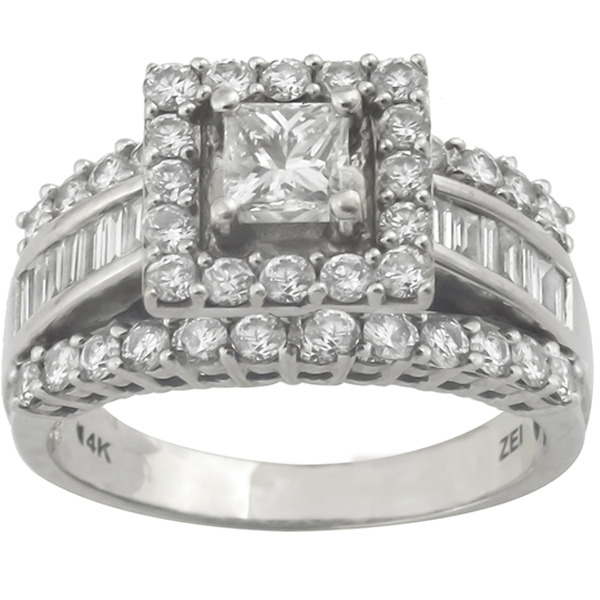 diamond 14k white gold ring 1