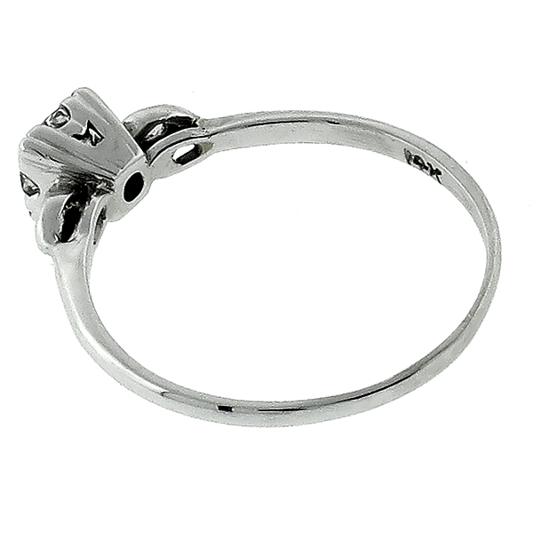 diamond 14k white gold engagement ring 1