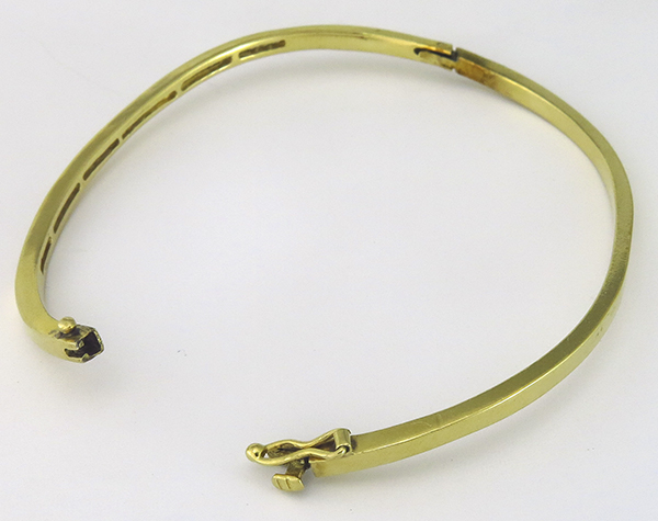 0.60ct diamond gold bangle photo 1