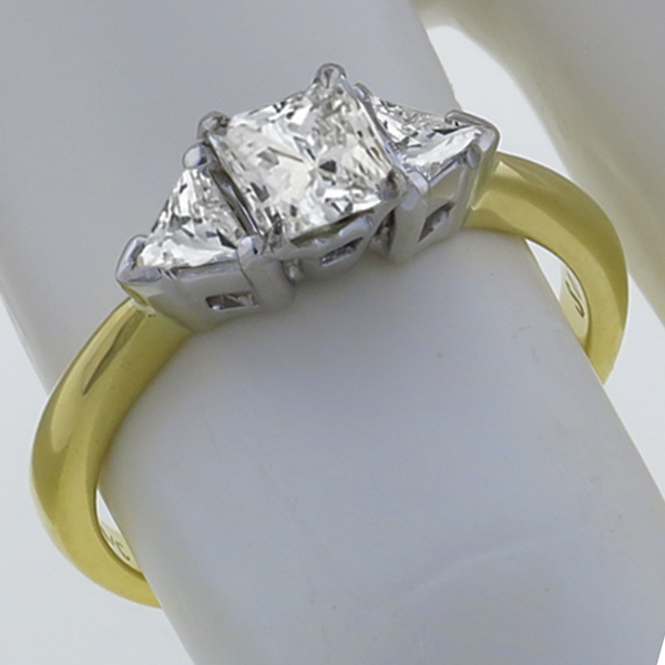 14k yellow gold diamond engagement ring 1