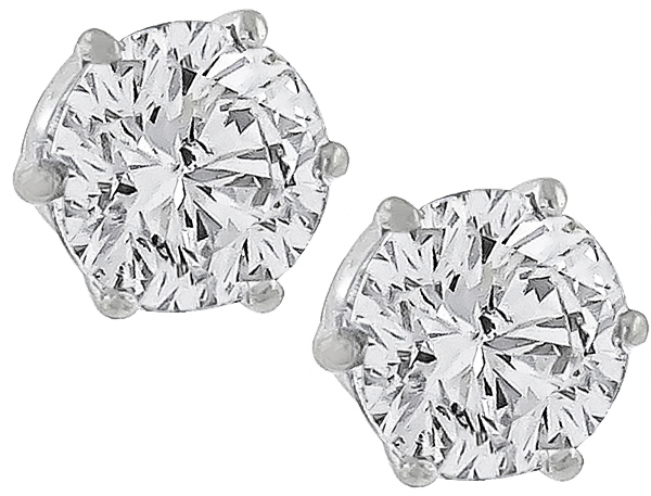 0.75ct diamond stud earrings photo 1