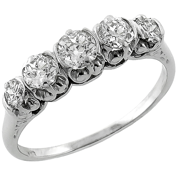  diamond platinum  ring 1