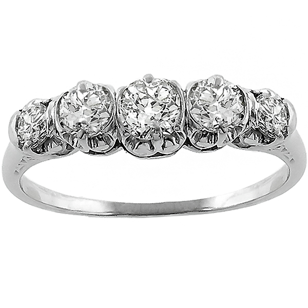  diamond platinum  ring 1