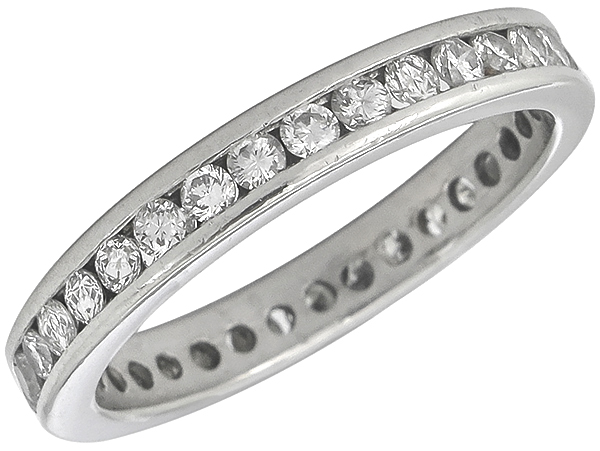 0.90ct Diamond Eternity Wedding Band photo 1