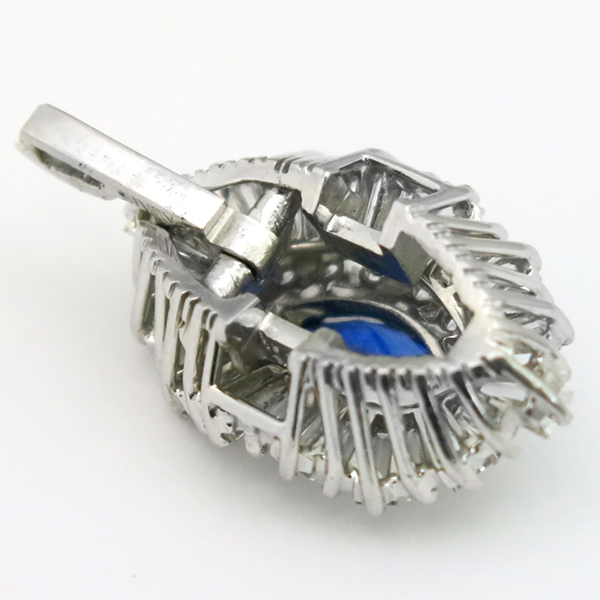  sapphire diamond platinum pendant 1