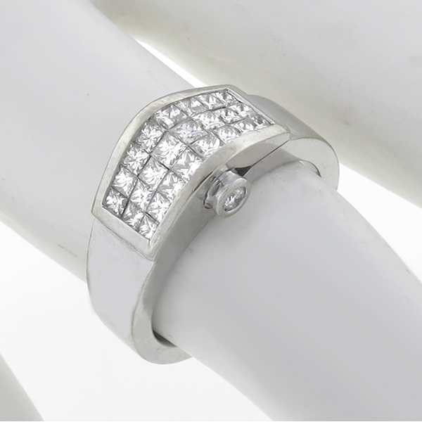 18k white gold diamond ring 1