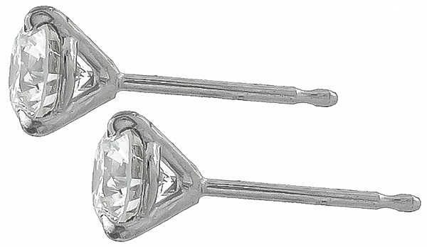 1.01ct diamond stud earrings photo 1