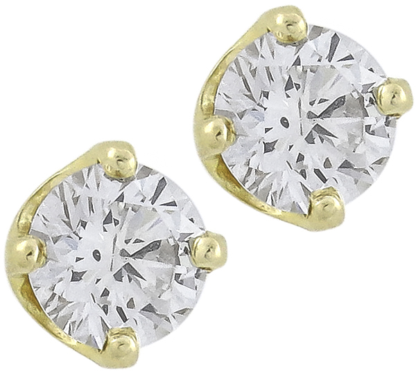 1.04ct diamond stud earrings photo 1