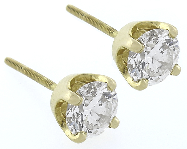 1.04ct diamond stud earrings photo 1