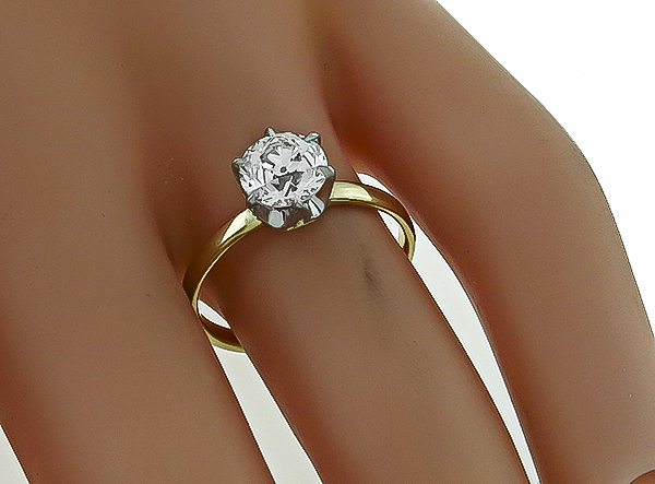 1.16ct Diamond Solitaire Engagement Ring Photo 1