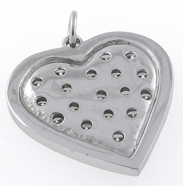 1.25ct diamond heart pendant photo 1